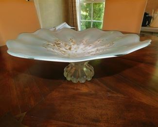ART GLASS COMPOTE