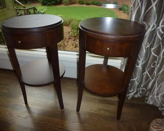 PAIR OF MAHOGANY TABLES