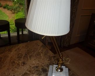 VINTAGE MARBLE BASE DESK LAMP