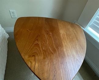 Mid Century Teak Triangular Side Table