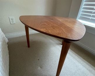 Mid Century Teak Triangular Side Table