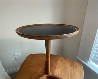 Danish Teak Pedestal Side Table