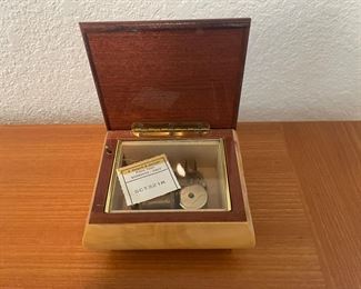 Wooden Music Box with Mandolin Design - Made in Italy