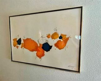 Abstract Serigraph by Max Hayslette