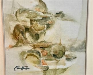 Earthy Abstract Oil Painting