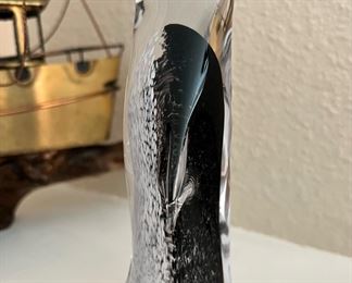 Mantorp Blown Glass Penguin - Made in Sweden