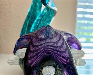 Starfish in the Water Blown Glass Sculpture