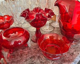 Ruby Red Glassware