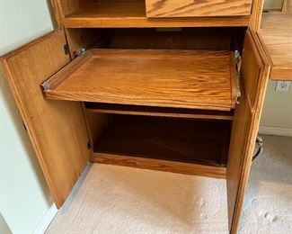 Oak Wall Office Desk