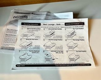 Bed Lounge Sofa with Map Design