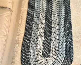 Grayscale Braided Oval Rug