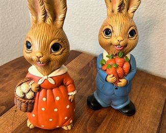 PenDelfin Boy & Girl Bunny Figurines