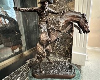 The Bronco Buster Sculpture by Frederic Remington