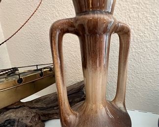 Pottery Brown Drip Glaze Decanter