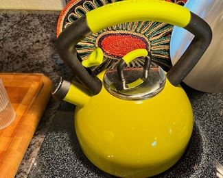Kitchen Aid - Bright Yellow Enameled Teapot