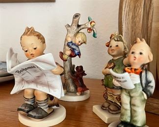 Hummel Figurines - Culprits # 56, Latest News # 184, Spring Cheer # 72, Soloist #135