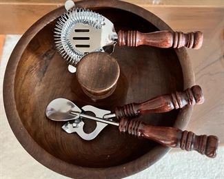 Wood Handled Cocktail Kit