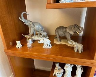 LLadro Elephants Walking Figurine # 1151 ,Assortment of Elephant Figurines