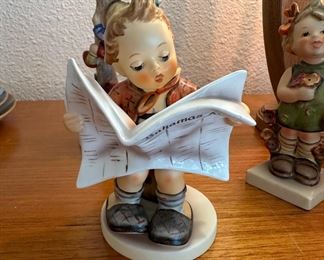 Hummel Figurines - Thoughtful #415, Girl with Doll #239,Culprits # 56, Latest News # 184, Spring Cheer # 72, Soloist #135