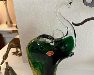 Murano Blown Glass Elephant