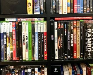 DVDs, Blu-Rays, and Video Games 