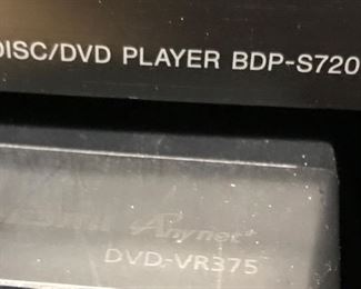 Sony Blu-Ray Player and Samsung DVD Player