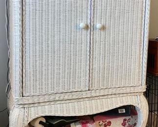 Wicker Television Cabinet