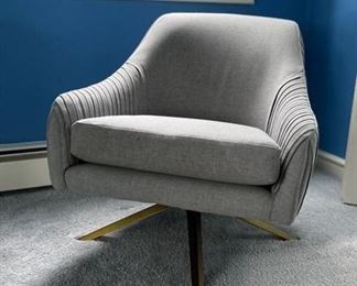 West Elm Midcentury Modern Style Roar Rabbit Upholstered Armchair