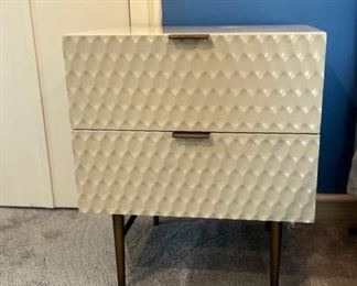 West Elm Audrey Nightstand In Parchment Finish