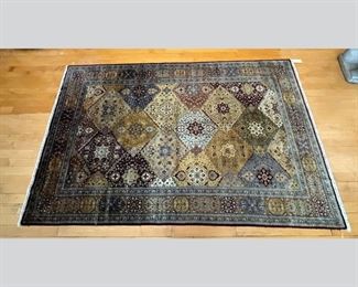 Safaviah Wool And Silk Blend Carpet, Modern