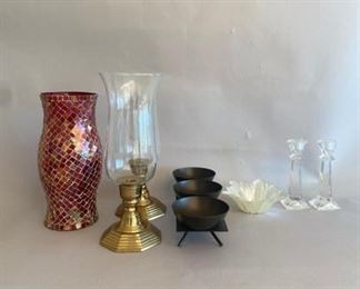 Group Of 7 Candle Holders, Modern