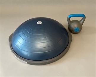 Bosu Ball Pro And Single 10lb Kettlebell By Tone Fitness