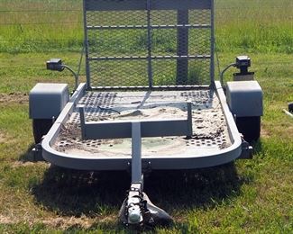 Single Axle ATV/Motorcycle Trailer With Drop Ramp, Approximately 8' x 6'