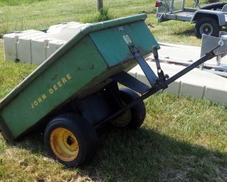 John Deer Pull Behind 4' Dump Cart