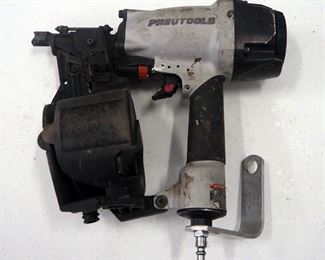 Rigid Pneumatic Brad Nailer, Model R213BNA, Including Carrying Case, And Pneutools Coil Nailer