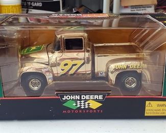 Racing Champions 1:24th Scale Limited Edition John Deere 56' Ford Truck, And 1:64th Scale Motorsports Die Cast Cars, Qty 4