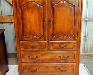 Ethan Allen 2 Door Chest Of Drawers, 58" x 43" x 19.5"