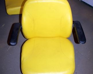 John Deer Tractor Captain Seat With Sliding Rail Mount, 24" x 24.5" x 25"