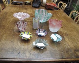 Murano glass pieces