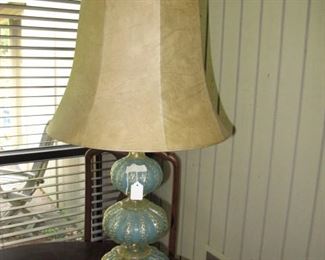 Beautiful aqua Murano lamp