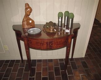 Inlaid Demilune table