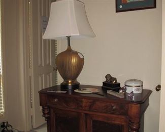 Chest and great large gold lamp