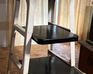 $47.50! Mid 20th Century American Painted Metal Step Ladder/Chair.