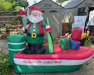 Inflatable Hooked on Christmas 