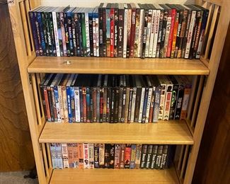 DVDs, BluRays, VHSs