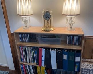 Bookcase, Lamps, CDs, Binders, Magazines, etc.