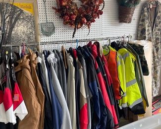 Men’s Coats, Hoodies, Hunting and Fishing Wear (Carhart, Stearns, Cabela's, Safetyware, etc.