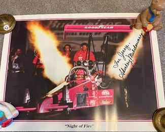 Signed Poster by Shirley Muldowney