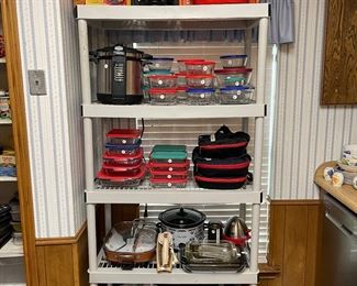 Pyrex, Small Appliances, Le Creuset Dish, etc.