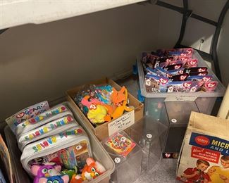 Ty McDonald's Tiny Beanie Babies, International Tiny Beanie Bears, and Furbys, etc.